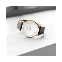 Unisex gold plated stainless steel white