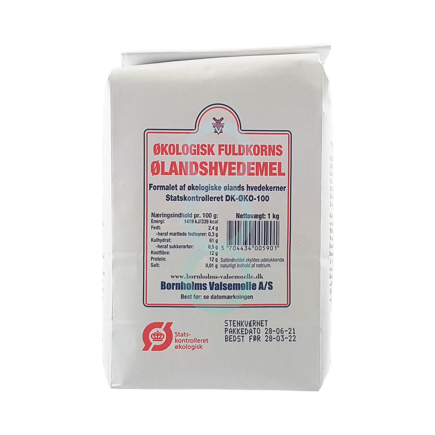 Økologisk Ølandshvedemel (Fuldkorns ) - 1 kg