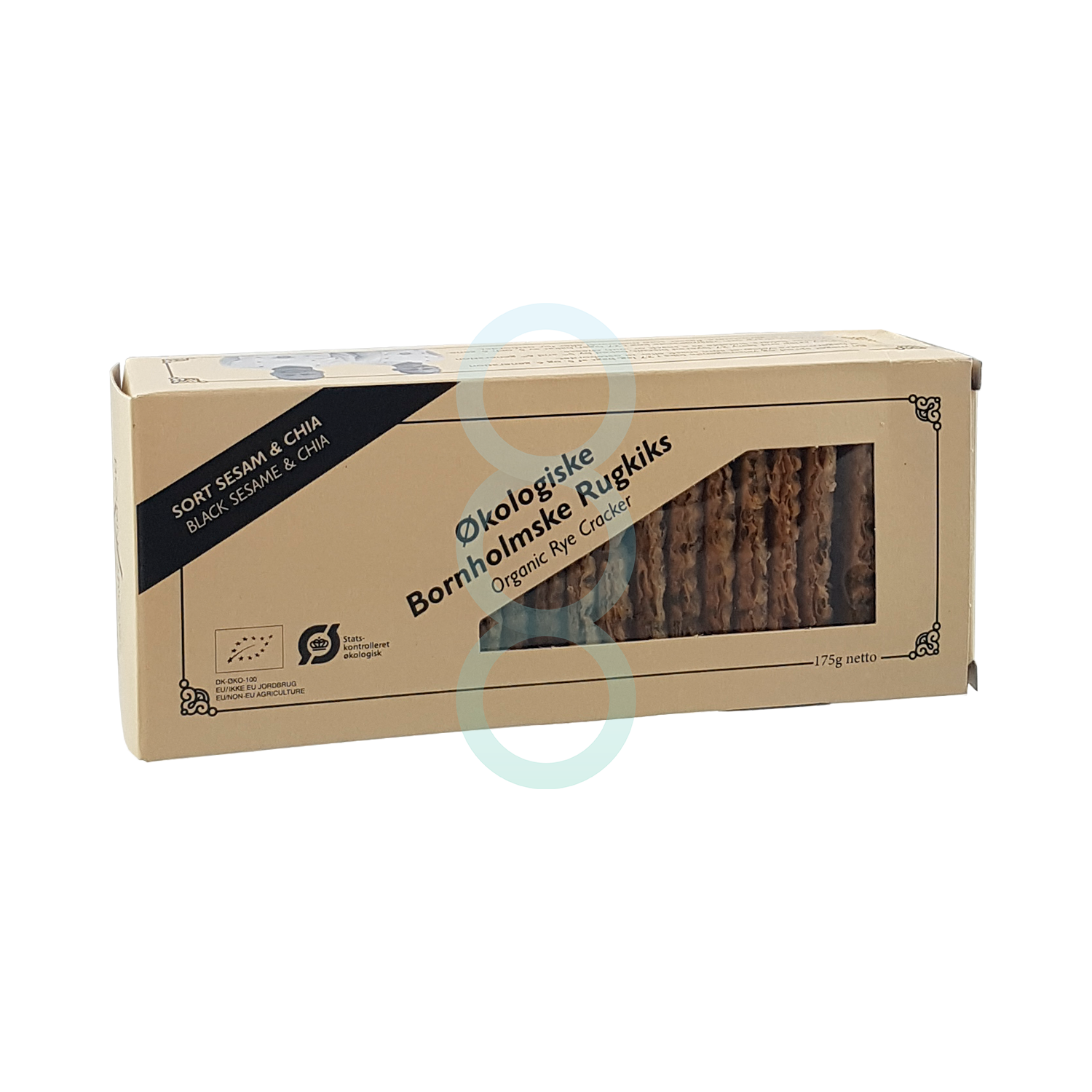 Rugkiks - m. Sort Sesam & Chia (ØKO) - 150g