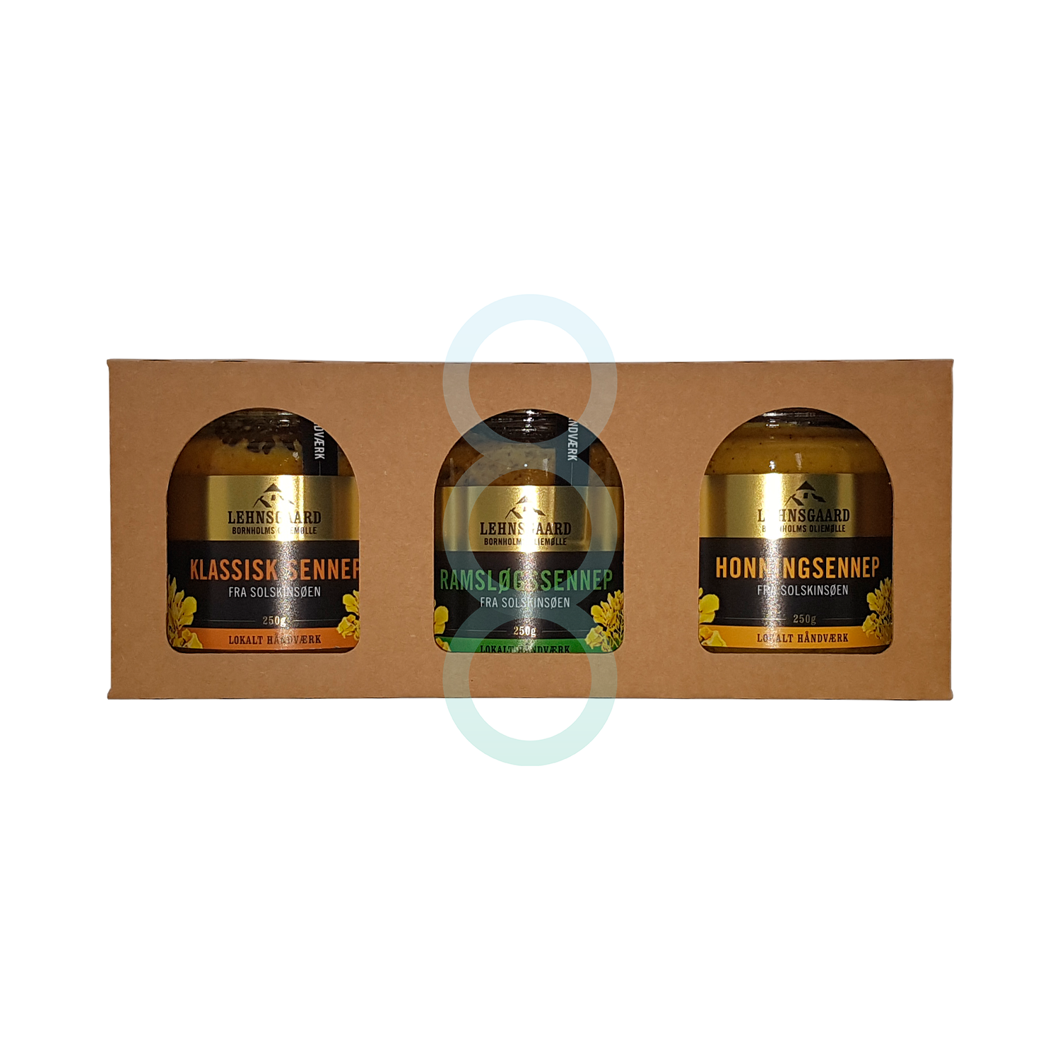 Gaveæske - Sennep - 3x250g