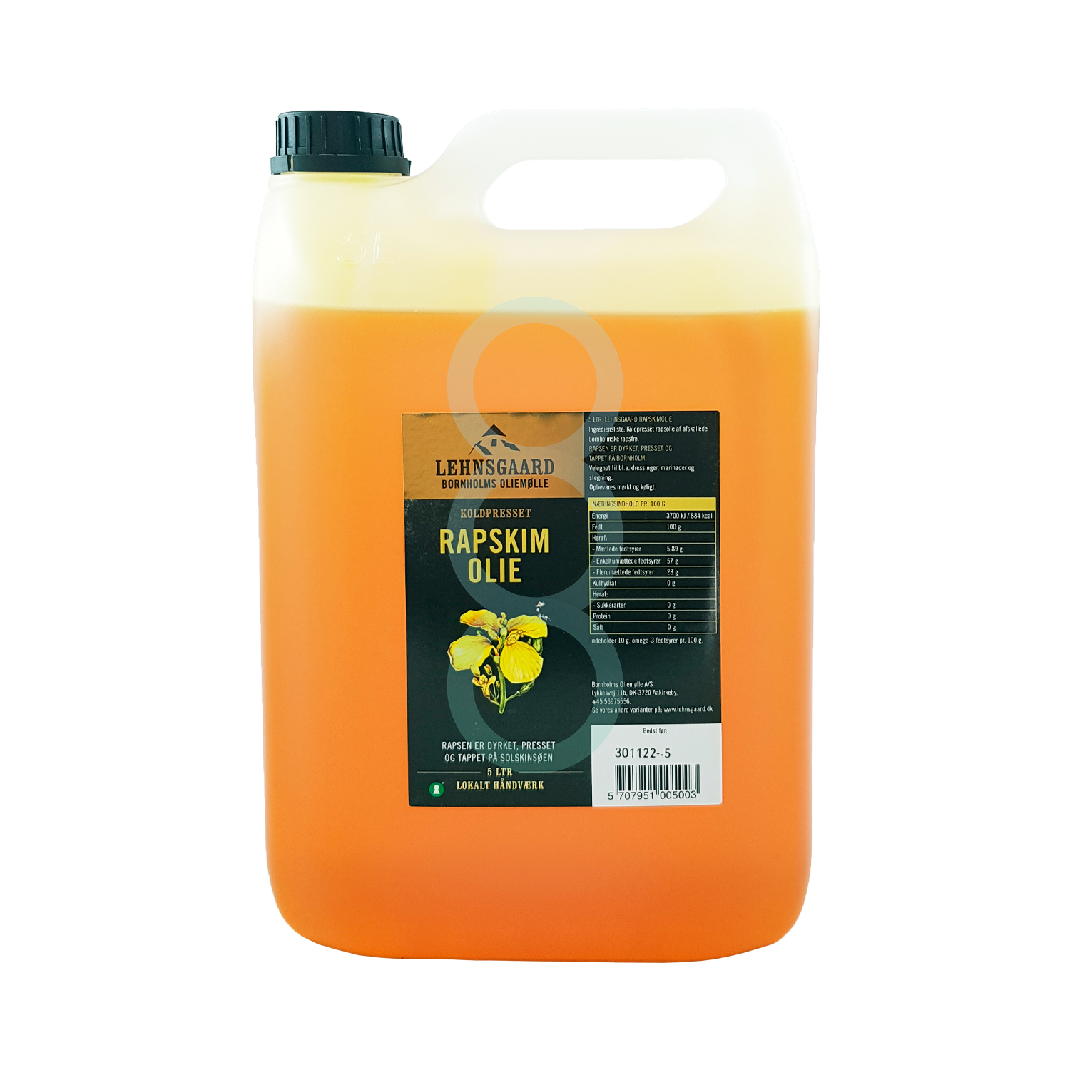 Rapskimolie - 5,0 ltr.