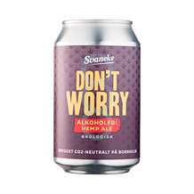 Don't Worry Hemp Ale, Alkoholfri, ØKO, 33 cl.
