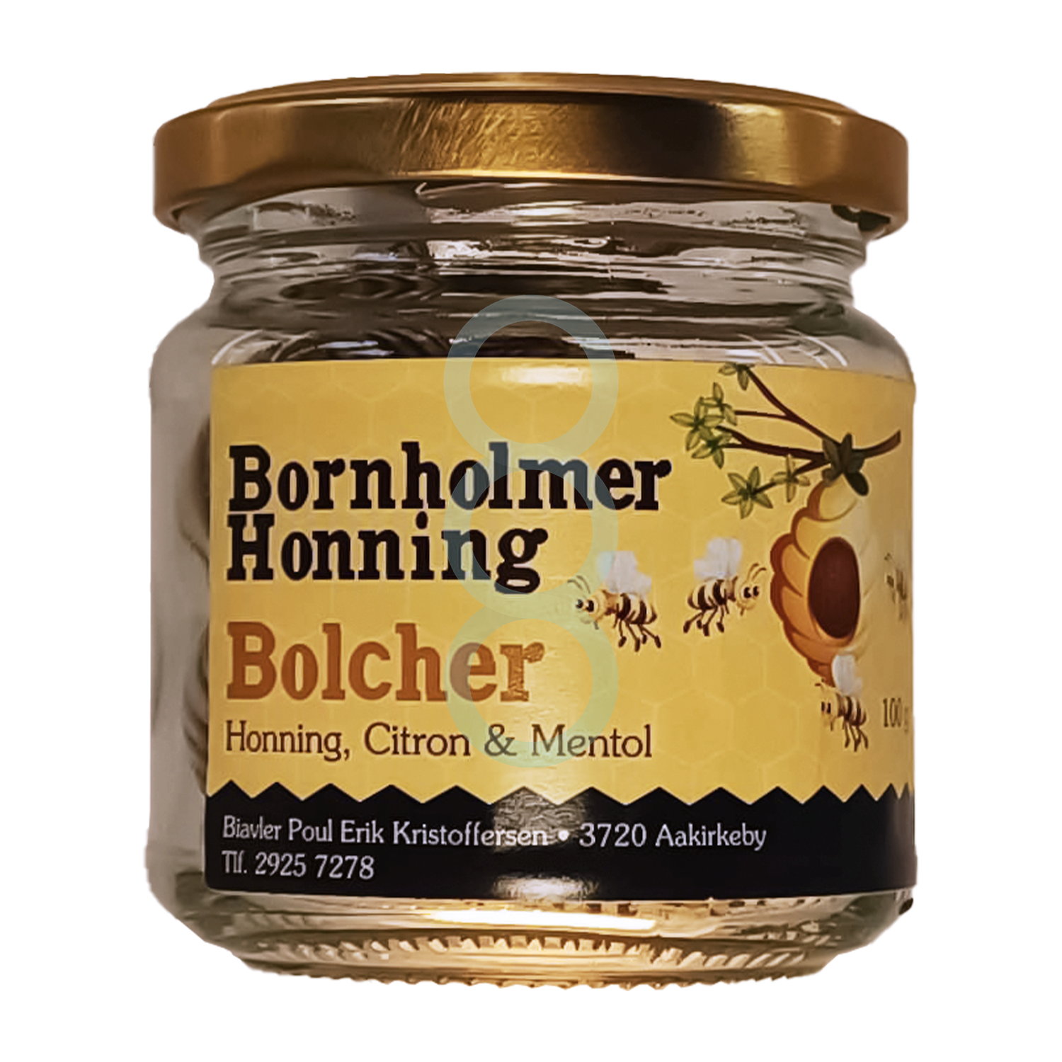 Honning, Citron & Mentol Bolcher 100g