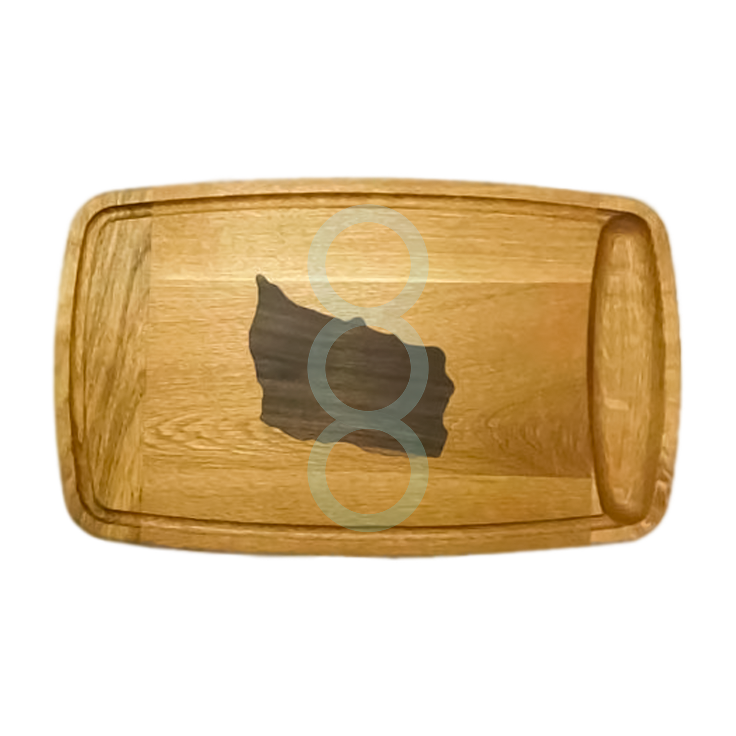 Skærebræt med Bornholm Egetræ - 30x49cm