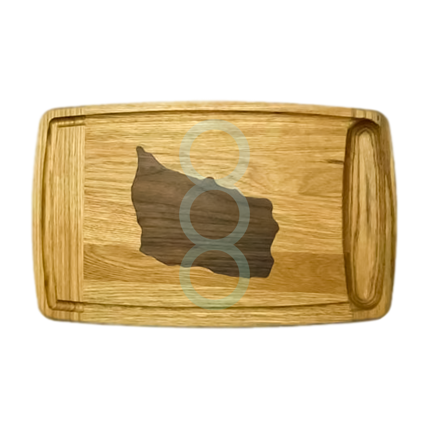 Skærebræt med Bornholm Egetræ - 25x40cm